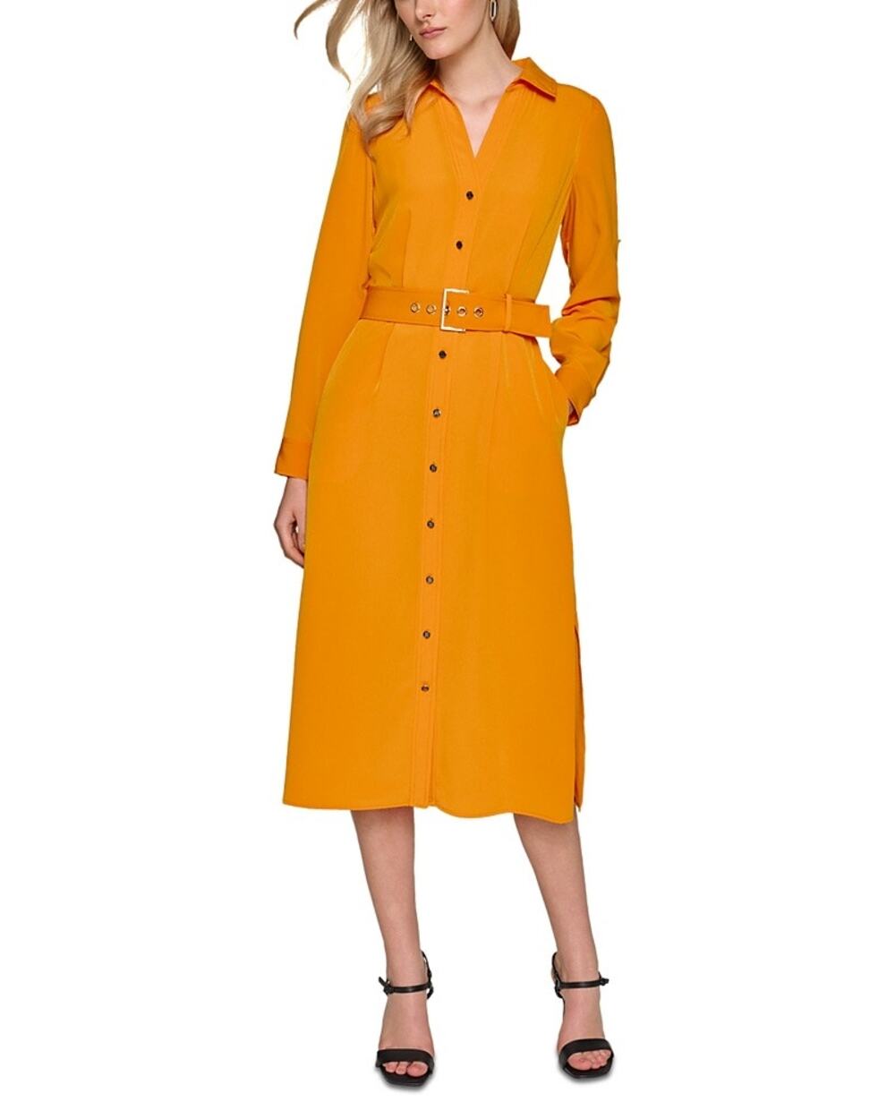 Karl Lagerfeld Paris Belted Shirt Dress NWT size 12